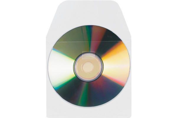 3L CD DVD Hülle 127x127mm 6832-10 PP, transparent, selbstklein10 Stück