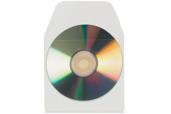 3L CD DVD-Tasche 127x127mm 6832-100 selbstklebend 100...