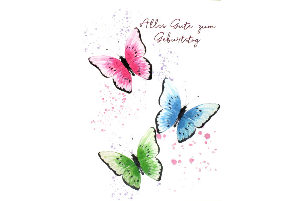 ABC Geburstagskarte Schmetterling 091067540 B6
