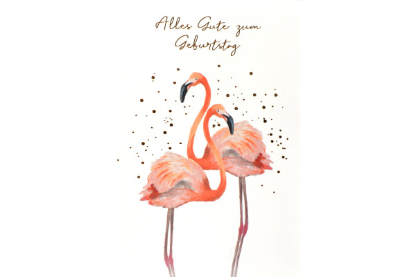 ABC Geburstagskarte Flamingo 091067550 B6