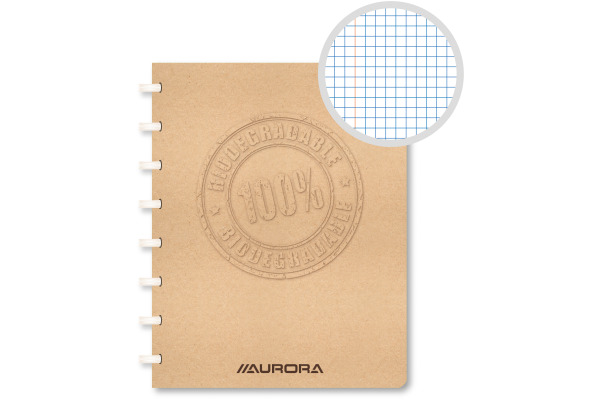 ADOC Spiralbuch BIO A5 3055.150 braun, kariert 72 Blatt