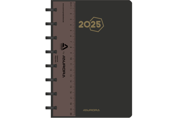 ADOC Agenda Polypro Universe 2025 8888.340 1W/2S schwarz ML 14.5x21cm