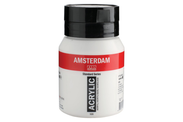 AMSTERDAM Acrylfarbe 500ml 17721052 Titanweiss 105