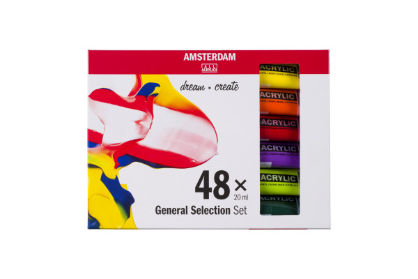 AMSTERDAM Standard Series Acryl Set 17820448 General Selection 48X20ml