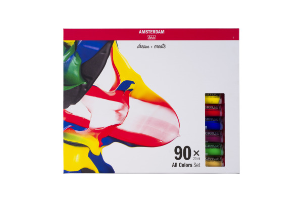 AMSTERDAM Standard Series Acryl Set 17820490 All Colors 90X20ml