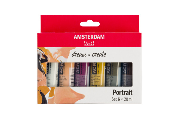 AMSTERDAM Standard Series Acryl Set 17820502 Portrait 6X20ml