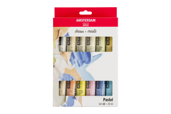 AMSTERDAM Standard Series Acryl Set 17820601 Pastel 12X20ml