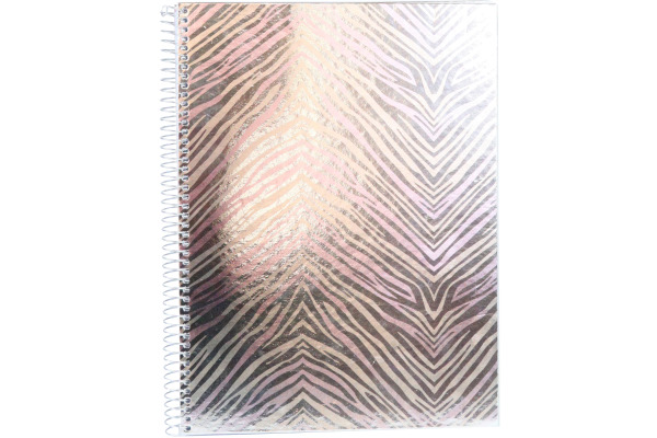 ANCOR Spiralbuch A4 Pink Zebra 112788 lines 90g 80 Bl.