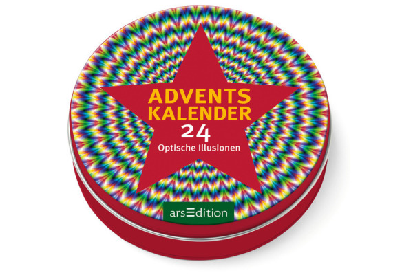 ARS EDITI Adventskalender in der Dose 11230 Optische Illusionen 12cm