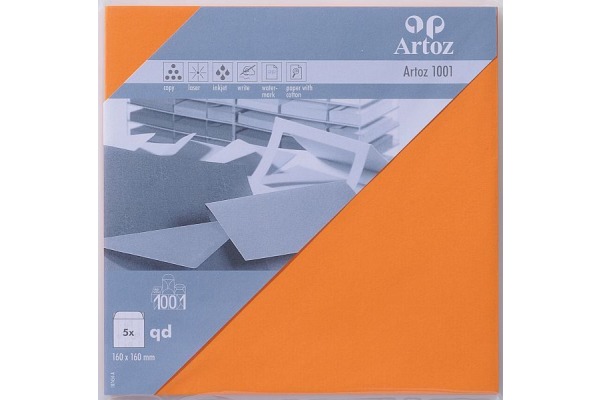 ARTOZ Couverts 1001 160x160mm 107454185 100g, orange 5 Stück