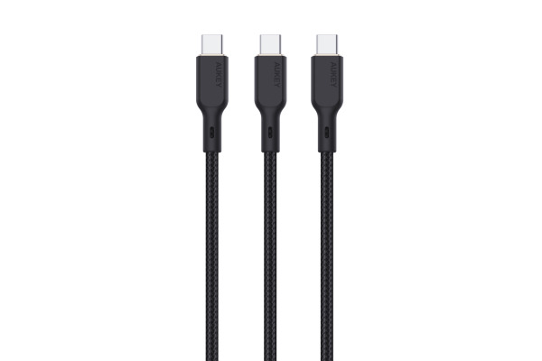 AUKEY USB-C-to-C Cable 100W CBKCC101A 3 Pack, 3x 1m