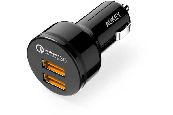 AUKEY Expedition CarCharger36W bl. CCT8 2-Port,USB-type A, PD, QC3