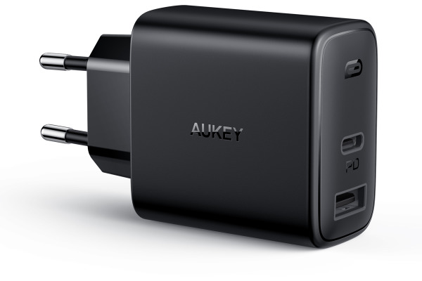 AUKEY Swift 32W PD 2-Port PAF3SBK Wall Charger black