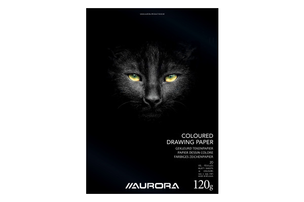 AURORA Zeichenblock 24,5X34,5cm BL7 color, 120g 20 Blatt