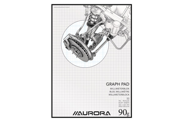 AURORA Millimeterpapier A3 MID101 90g weiss 50 Blatt