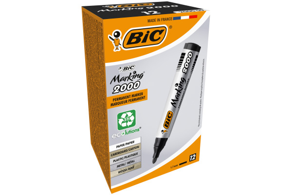 BIC Marking 2000 1.7mm 8209153 Ecolutions schwarz 12 Stück