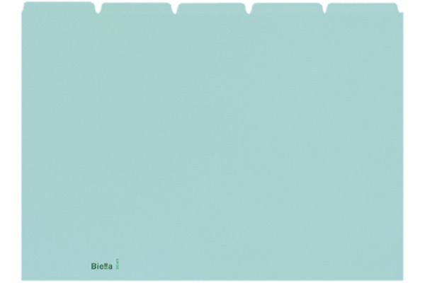 BIELLA Kartei-Leitkarten blanko A4 21045505U blau 25-teilig