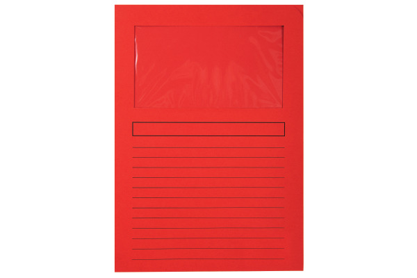 BIELLA Fenstermappe Evergreen A4 5010545BI rot 10 Stück