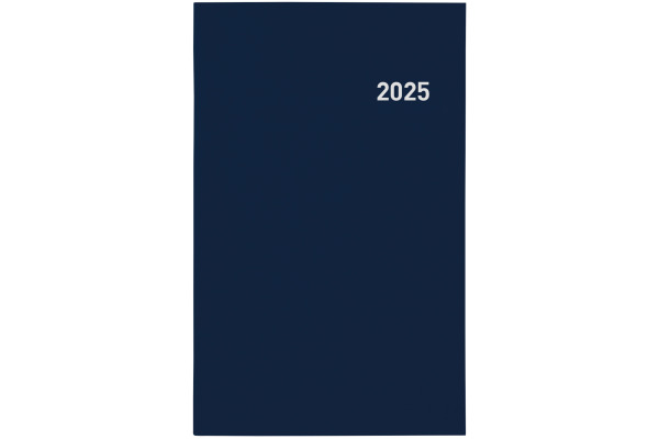 BIELLA Geschäftsagenda Compact 2025 807370050 1W/1S blau ML 15x24cm