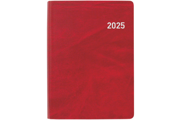 BIELLA Taschenagenda Memento 2025 825401450 1W/2S rot ML 10.1x14.2cm