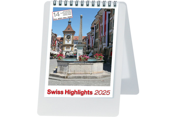BIELLA Pultkalender Imago Swiss 2025 887161000 1M/1S Highlight ML 10.5x14.8cm