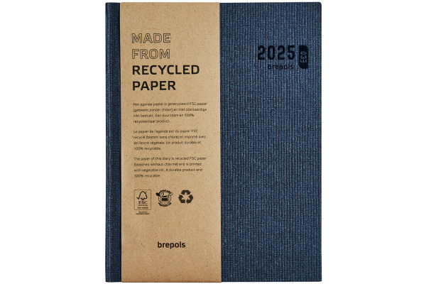 BREPOLS Agenda Ecotiming Kazar 2025 26.3.1454 1W/2S blau 17.1x22cm