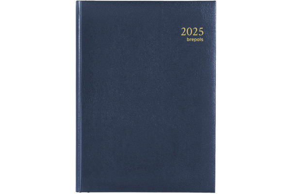 BREPOLS Agenda Eu deluxe 224 Lim 2025 26.3.0090 1T/1S blau 14.8x21cm