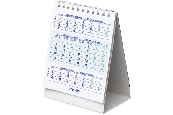BREPOLS Tischkalender hoch 2025 26.3.0128 3M/1S 10.5x13cm