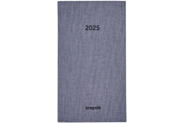 BREPOLS Agenda Notavision Dubl. 2025 26.3.1476 1W/2S grau ML 9x16cm