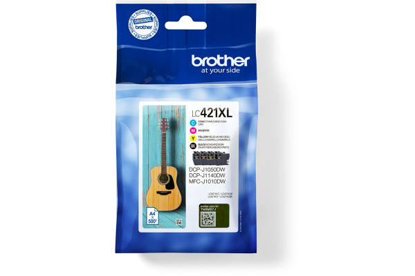 BROTHER Valuepack Tinte CMYBK LC-421XLV DCP-J1050 500 Seiten