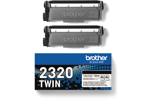 BROTHER Toner Twin Pack schwarz TN-2320 HL-L2340/L2360 2x2600 Seiten