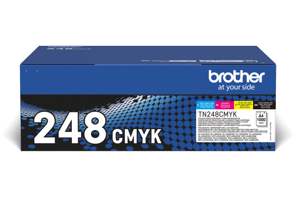 BROTHER Toner Valuepack CMYK TN-248VAL HL-L8240CDW 1000 Seiten