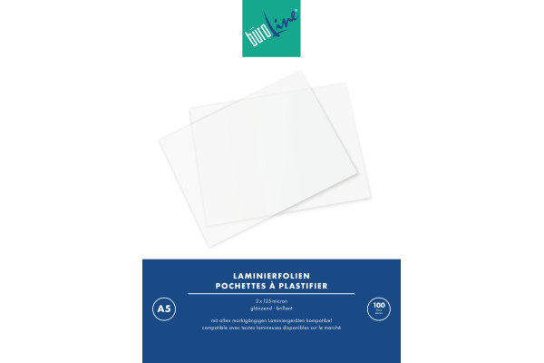 BÜROLINE Laminiertasche A5 47140000 glanz, 125my 100 Stück