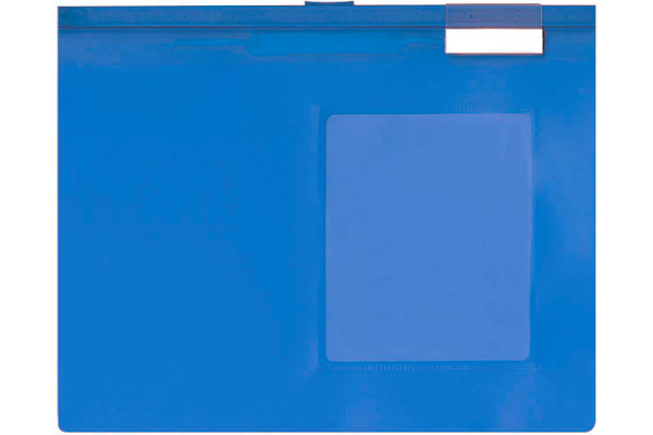 BÜROLINE Hängemappe A4 664057 blau, mit Sichtfenster 3 Stk.