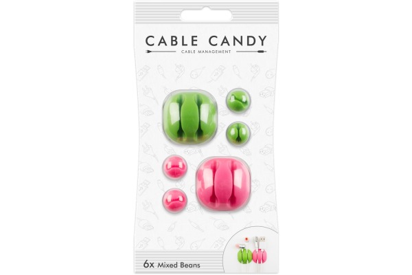 CANDY CAB Mixed Beans, 6x à 3 49.CC023 grün, pink