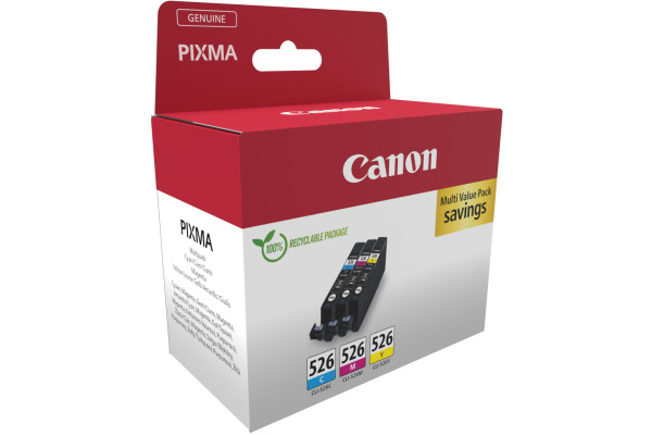 CANON Multipack Tinte CMY CLI-526 PIXMA iP4850 3x9ml