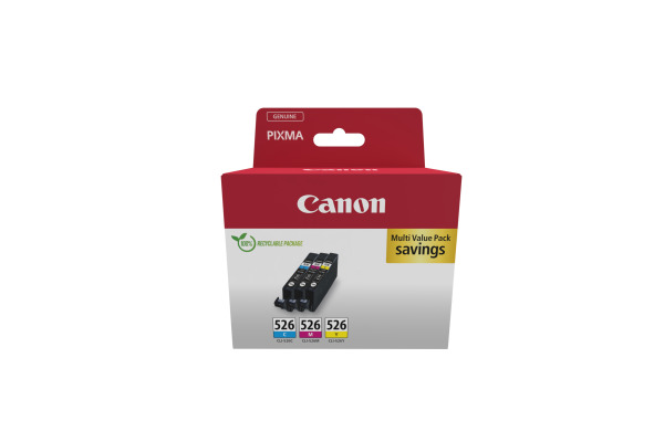 CANON Photo Value Pack CMYBK CLI-526PVPiP 4850 4x9ml,50 Bl. 10x15cm