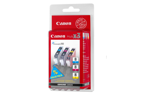 CANON Multipack Tinte CMY CLI-8CMY PIXMA iP 4200 3x13ml