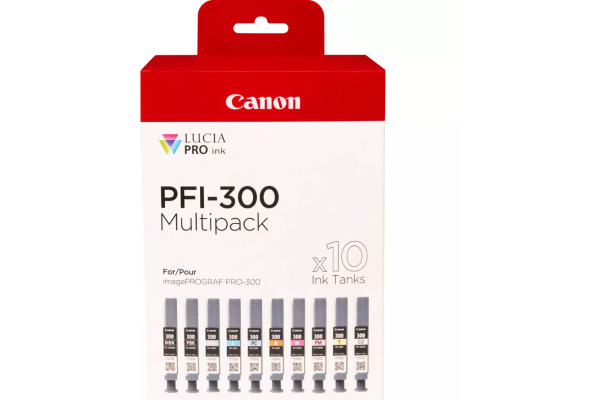 CANON Multipack Tinte 10 Farben PFI-300 iPF PRO-300 10x14.4ml