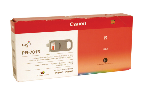 CANON Tintenpatrone red PFI-701R iPF 8000/9000 700ml