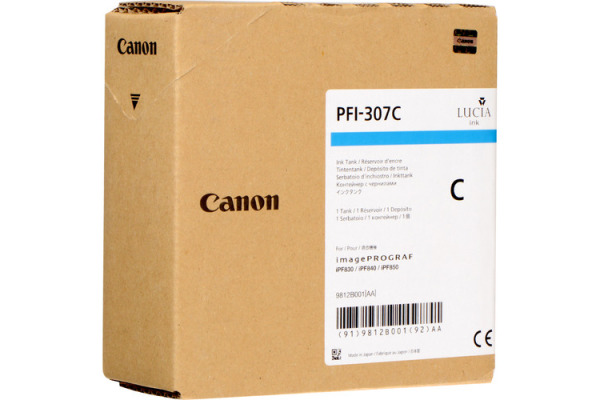 CANON Tintenpatrone cyan PFI307C iPF 830/840 330ml