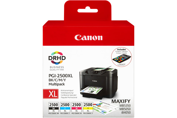 CANON Multipack Tinte XL BKCMY PGI-2500 MAXIFY MB5050/5350 128.8ml