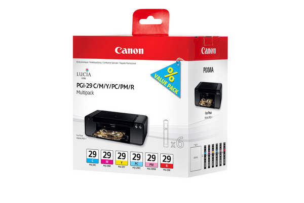 CANON Multipack Tinte CMY/PC/PM/R PGI-29 PIXMA Pro-1 6x36ml