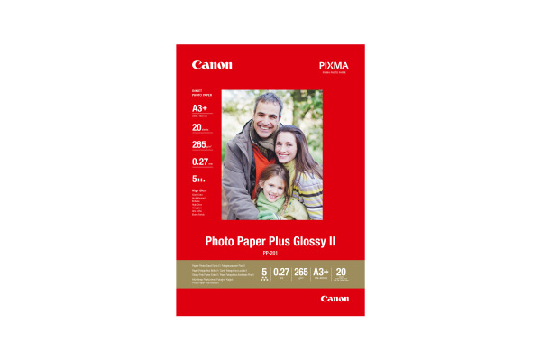 CANON Photo Paper Plus 265g A3+ PP201A3+ InkJet glossy II 20 Blatt