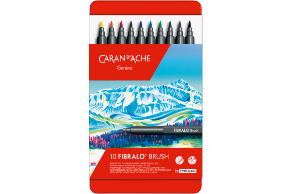 CARAN D´A Classic Fibralo Brush 0.5-5mm 186.310 10 Farben ass.