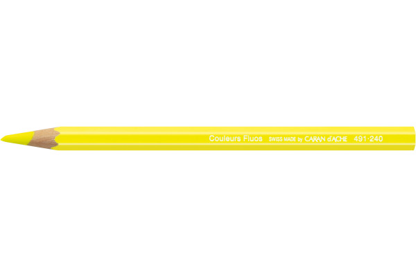 CARAN D´A Farbstift Classic 491.240 gelb fluo