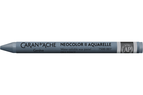 CARAN D´A Wachsmalkreide Neocolor II 7500.007 dunkelgrau