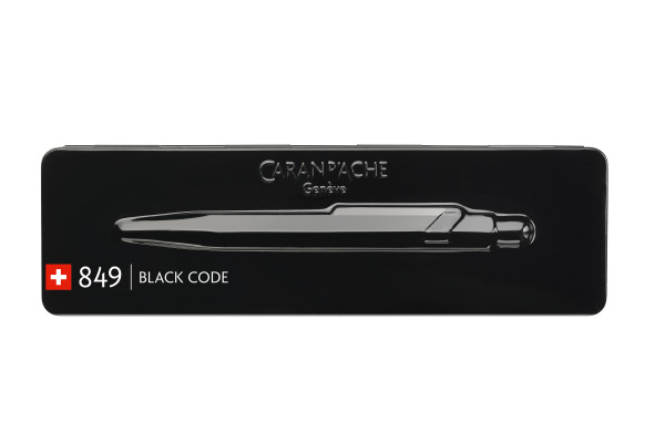 CARAN d´A Kugelschreiber 849 Black Code 849.496 schwarz, mit Metalletui