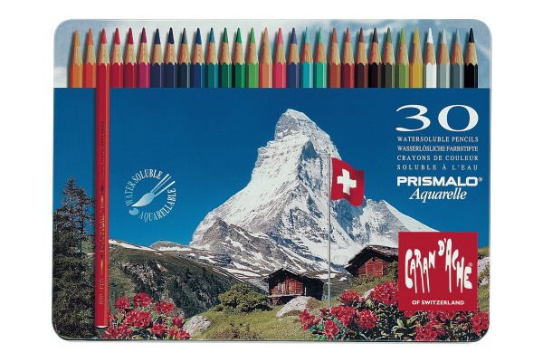CARAN d´A Farbstifte Prismalo 3mm 999.330 ass. in Metallsch. 30 Stück