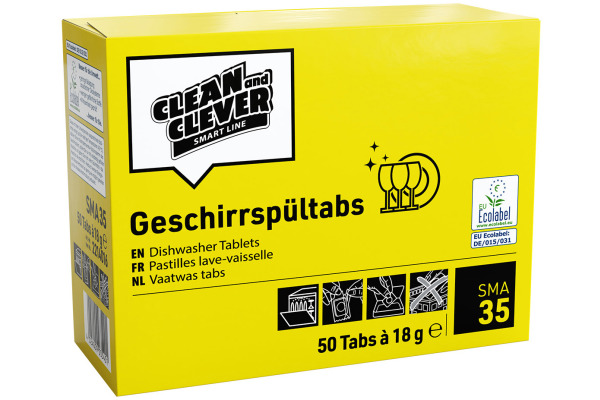 CLEAN AND Geschirrspültabs SMA35 39795 50 Tabs à 18g